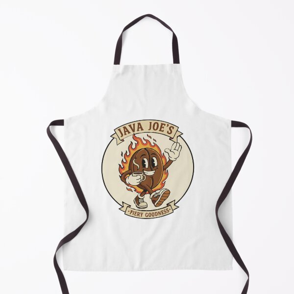 Item preview, Fiery Goodness Retro Coffee Bean - Vintage Mascot Character designed and sold by KozbiDesign.