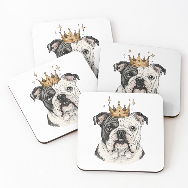Item preview, Crowned Bulldog Royal Portrait designed and sold by aaljone007.