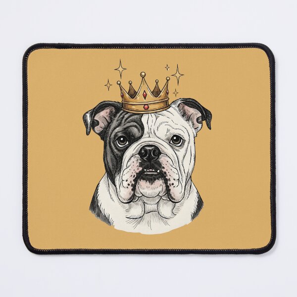 Item preview, Crowned Bulldog Royal Portrait designed and sold by aaljone007.