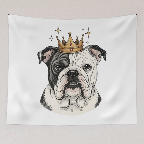 Item preview, Crowned Bulldog Royal Portrait designed and sold by aaljone007.