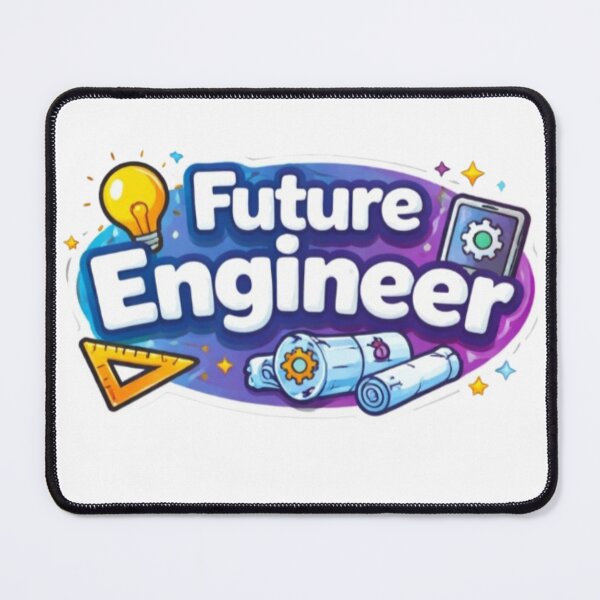 Item preview, Future Engineer – Motivational STEM Student Typography Design designed and sold by Amr Darwish Graphic designer.
