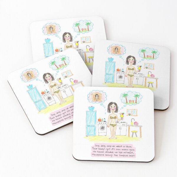 Item preview, Menopausal Tropical Heat | Humorous Poem for Midlife Women designed and sold by HugsAndPrints.