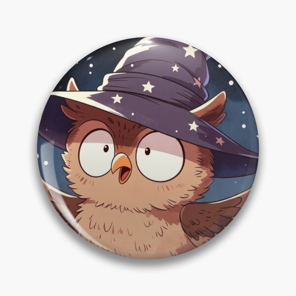 Item preview, Cute Chibi Owl Wizard with Surprised Face Hoodie Design designed and sold by NovaDigitalArt45.