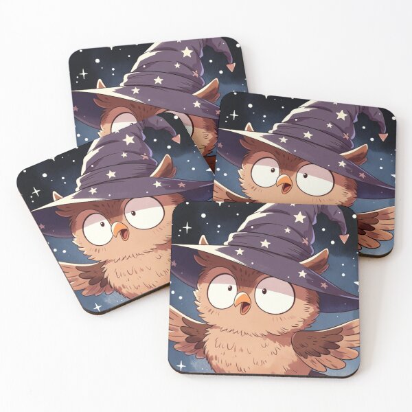 Item preview, Cute Chibi Owl Wizard with Surprised Face Hoodie Design designed and sold by NovaDigitalArt45.