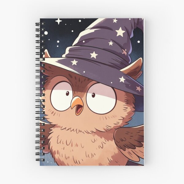 Item preview, Cute Chibi Owl Wizard with Surprised Face Hoodie Design designed and sold by NovaDigitalArt45.