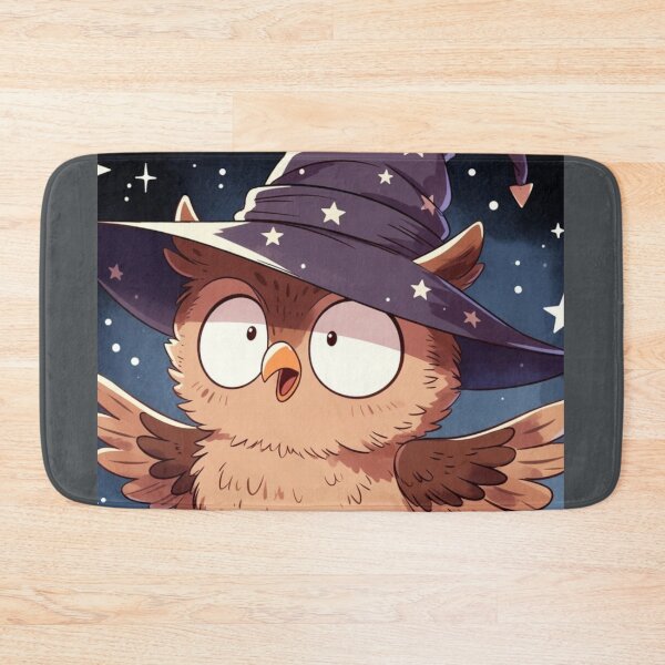 Item preview, Cute Chibi Owl Wizard with Surprised Face Hoodie Design designed and sold by NovaDigitalArt45.