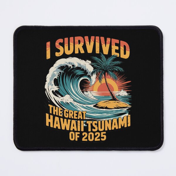 Item preview, I Survived The Great Hawaii Tsunami of 2025 Saying 4 designed and sold by MarryIsMonth.