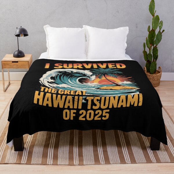 Item preview, I Survived The Great Hawaii Tsunami of 2025 Saying 4  designed and sold by MarryIsMonth.