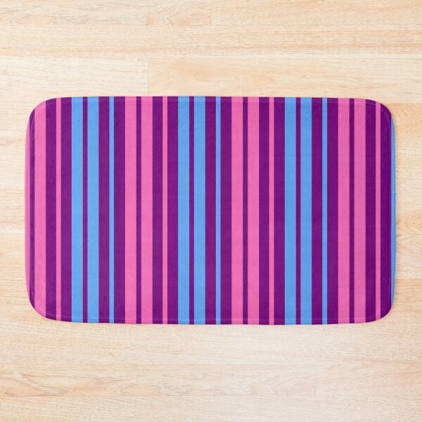Item preview, Pink Blue Stripes On Purple Pattern Design  designed and sold by PatternTitan.