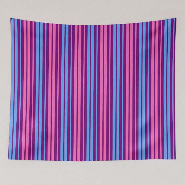 Item preview, Pink Blue Stripes On Purple Pattern Design  designed and sold by PatternTitan.
