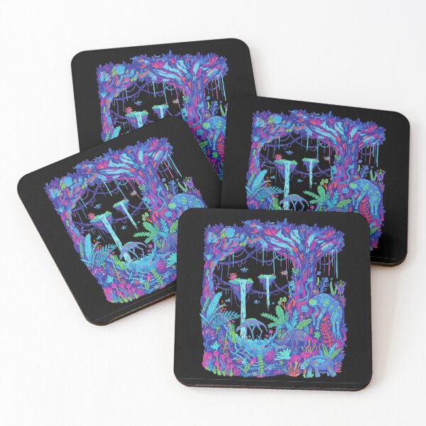 Item preview, Raw Avatar-Inspired Pandora Forest Art – Bioluminescent Fantasy Jungle Nature designed and sold by alllyxispace.