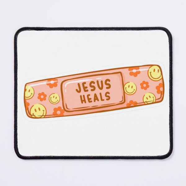 Item preview, Jesus heals bandage orange designed and sold by ssamoey.