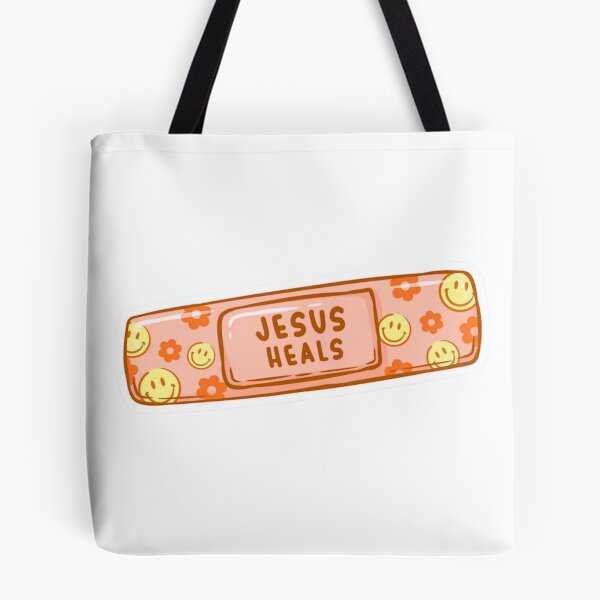 Item preview, Jesus heals bandage orange designed and sold by ssamoey.