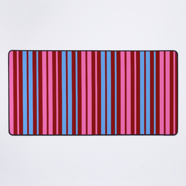 Item preview, Pink Blue Stripes On Red Pattern Design designed and sold by PatternTitan.