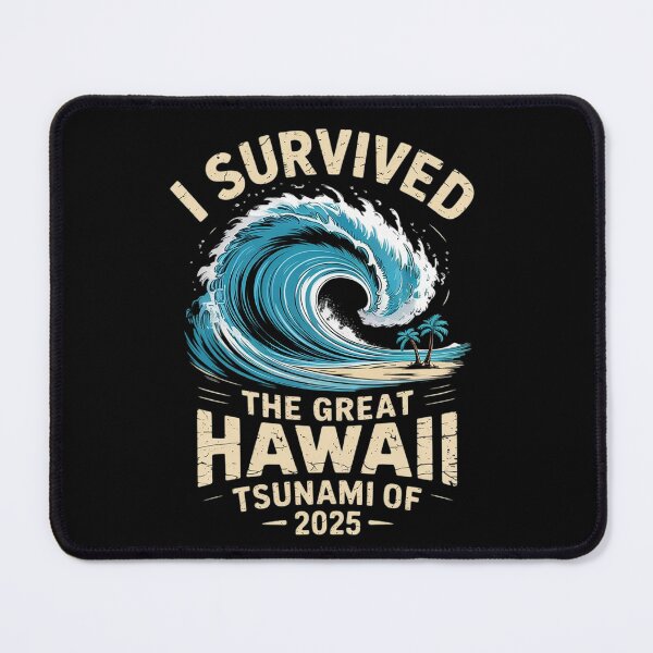 Item preview, I Survived The Great Hawaii Tsunami of 2025 Saying 5  designed and sold by MarryIsMonth.