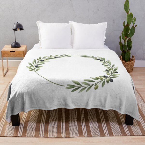 Item preview, Realistic Olive Branch Wreath – Natural Peace & Balance Art designed and sold by Zen-pattenrs.