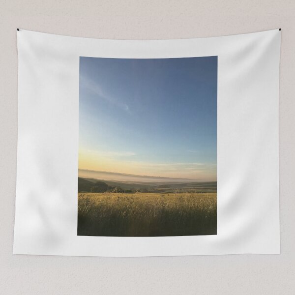 Item preview, Blue Sky Over Field Photographic Print designed and sold by Mother-Nature65.