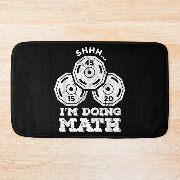 Item preview, Shhh I'm Doing Math Funny Weight Lifting Workout Training designed and sold by Sossima Art.