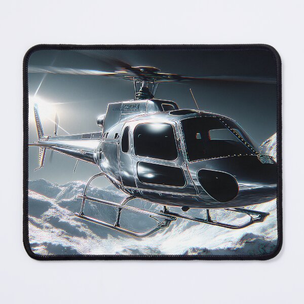 Item preview, Stunning Helicopter Over Majestic Mountain Peaks designed and sold by Artessie.