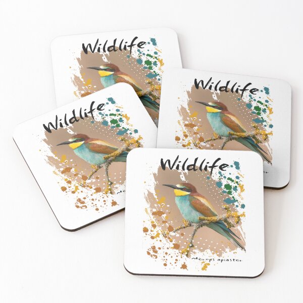 Item preview, Wildlife Bee-Eater on White designed and sold by Green Bird Design.