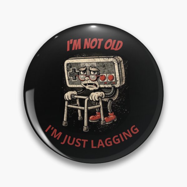 Item preview, I'm Not Old I'm Just Lagging - Funny Old Retro Gamer Grandpa designed and sold by JakubDesigns89.