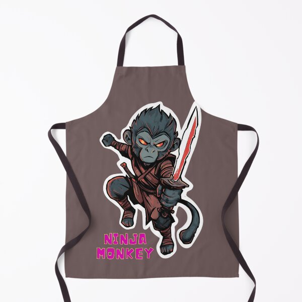 Item preview, Ninja Monkey Warrior from Jungle designed and sold by PigmalionArt.