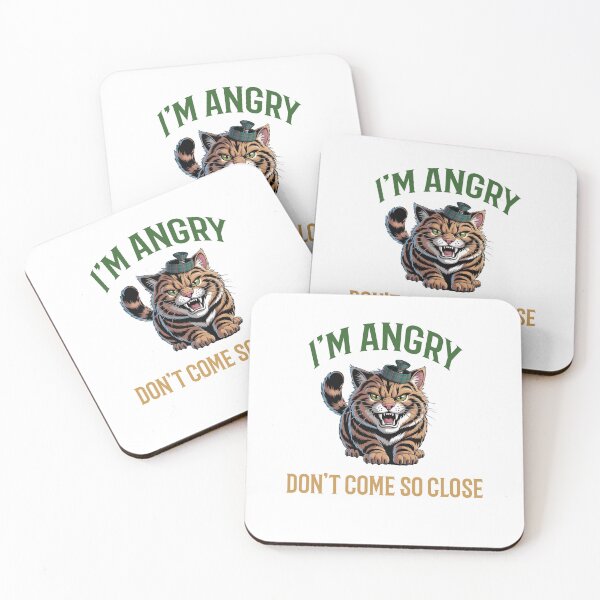 Item preview, scotish wildcat "I'm angry don't come so close" designed and sold by Chris-graphics-art.