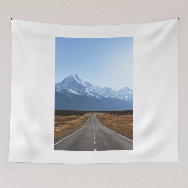 Item preview, Road To Snowy Mountain Photographic Print designed and sold by Mother-Nature65.