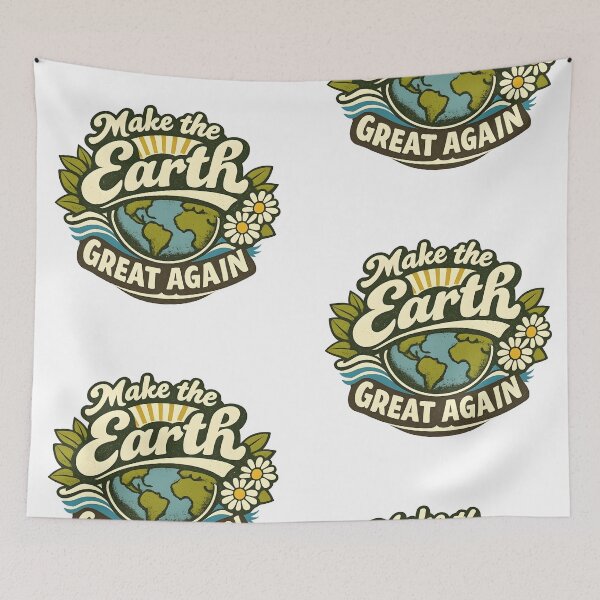 Item preview, Make the Earth Great Again – Vintage Eco Logo designed and sold by Dax Studio.
