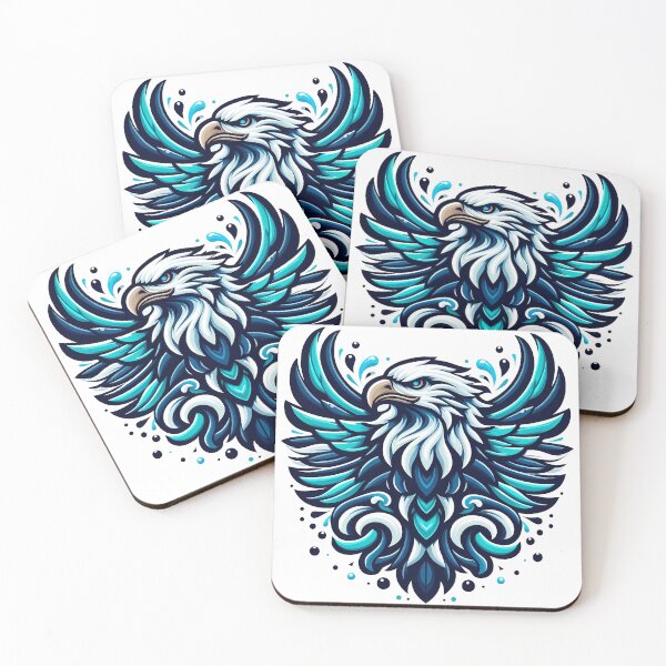 Item preview, Blue Water Eagle Ocean Freedom Flow Art designed and sold by DrawDrip.