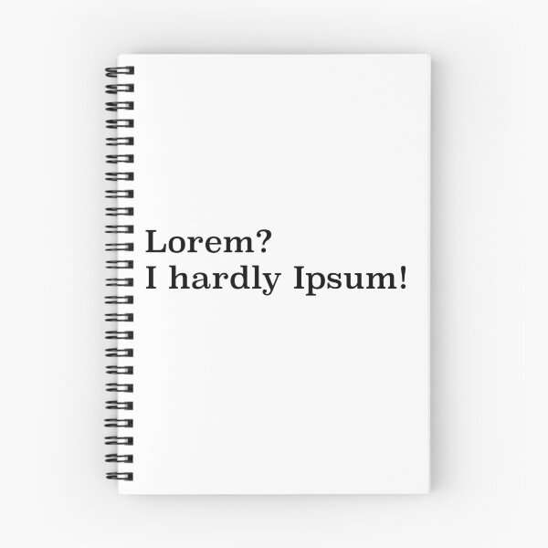 Item preview, Lorem? I hardly Ipsum designed and sold by Punderstorm.