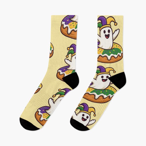 Item preview, Mardi Gras Ghost on King Cake designed and sold by Ghost on Toast.