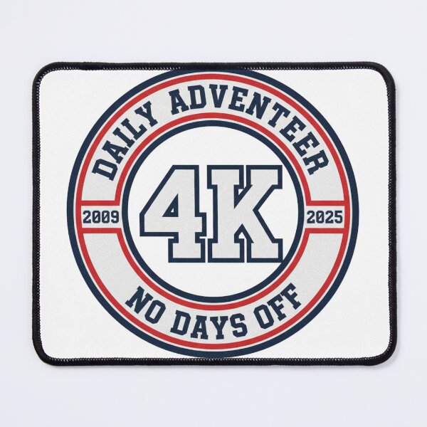 Item preview, Adam the Woo - 4K Daily Adventurer Badge designed and sold by Vantage Print Co..