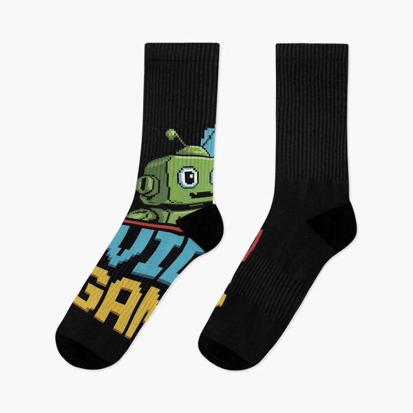 Item preview, I Love Video Game Gamer Hearts And Alien 8 bit Pixel  designed and sold by SyntaxClaw.