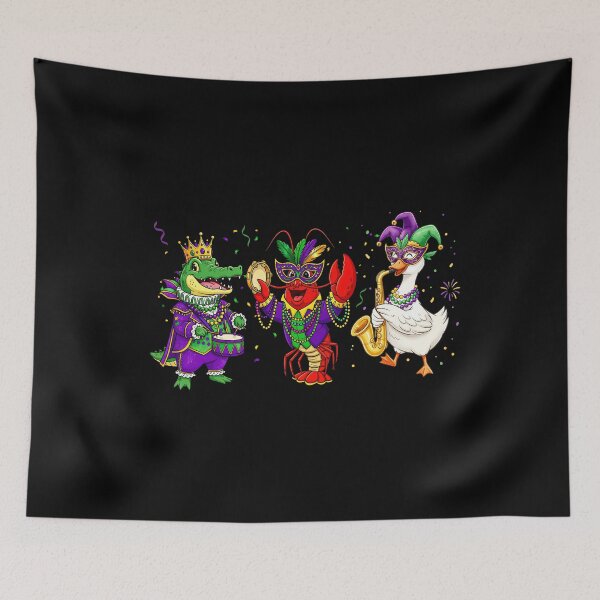 Item preview, Funny Mardi Gras Animals Classic T-Shirt – Crocodile Crawfish Goose Parade Fat Tuesday Graphic Tee designed and sold by cogiaovuong.