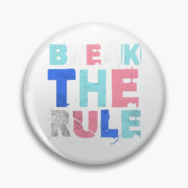 Item preview, Break the Rule Distressed Pastel Typography Design designed and sold by HorizonStores.
