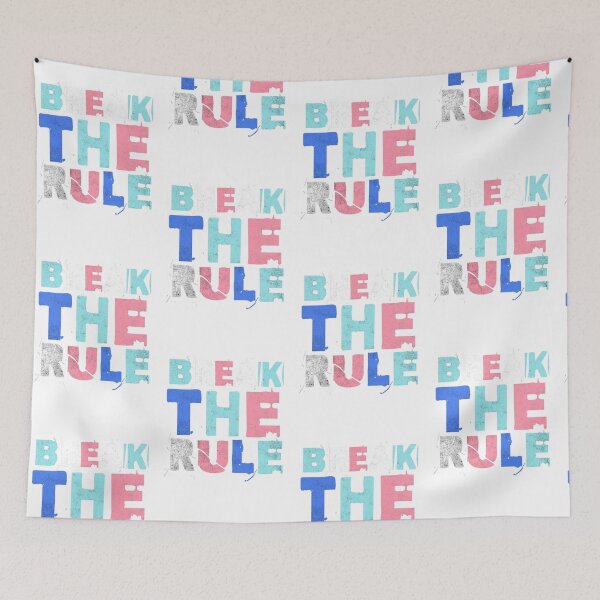 Item preview, Break the Rule Distressed Pastel Typography Design designed and sold by HorizonStores.