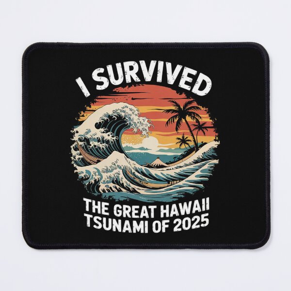 Item preview, I Survived The Great Hawaii Tsunami of 2025 Saying 15 designed and sold by MarryIsMonth.