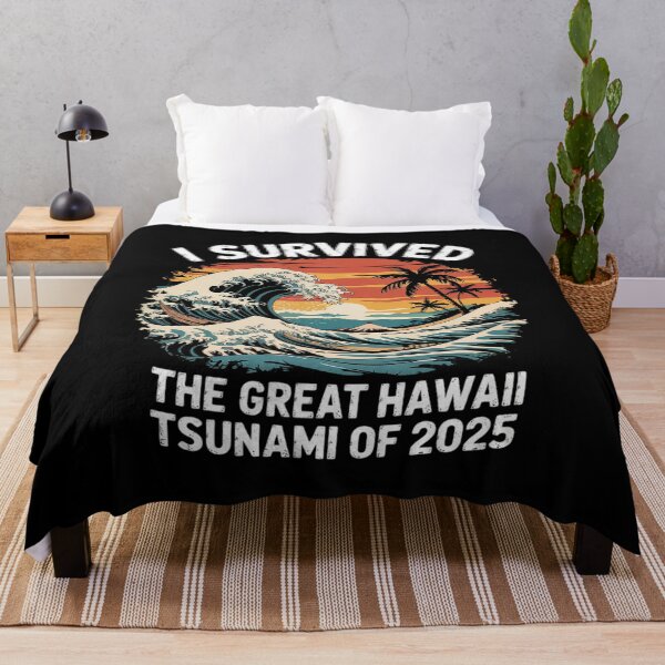 Item preview, I Survived The Great Hawaii Tsunami of 2025 Saying 15  designed and sold by MarryIsMonth.