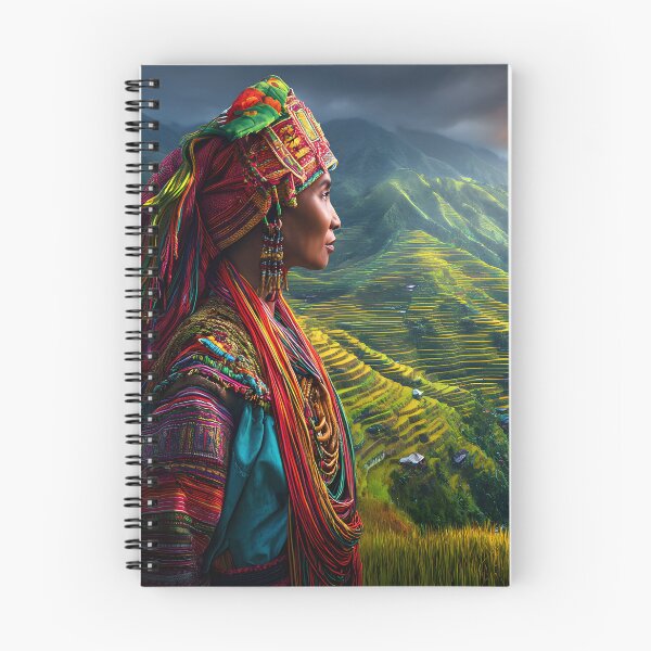 Item preview, Majestic Landscape with Woman in Traditional Attire designed and sold by Artessie.