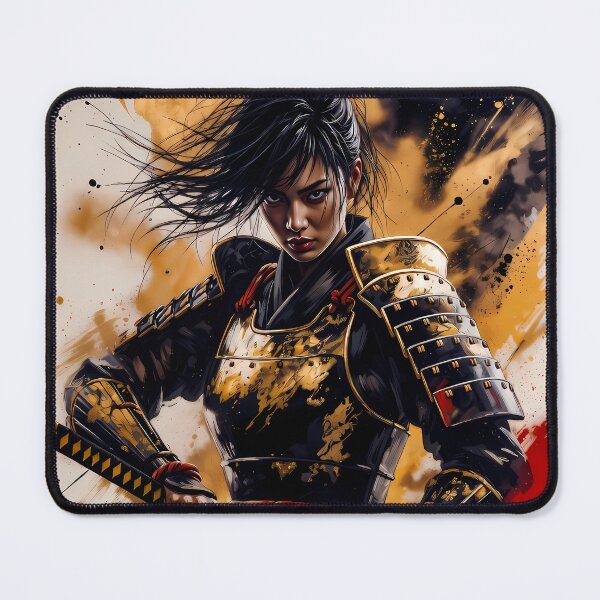 Item preview, Fierce Samurai Warrior Woman designed and sold by RkskArt.