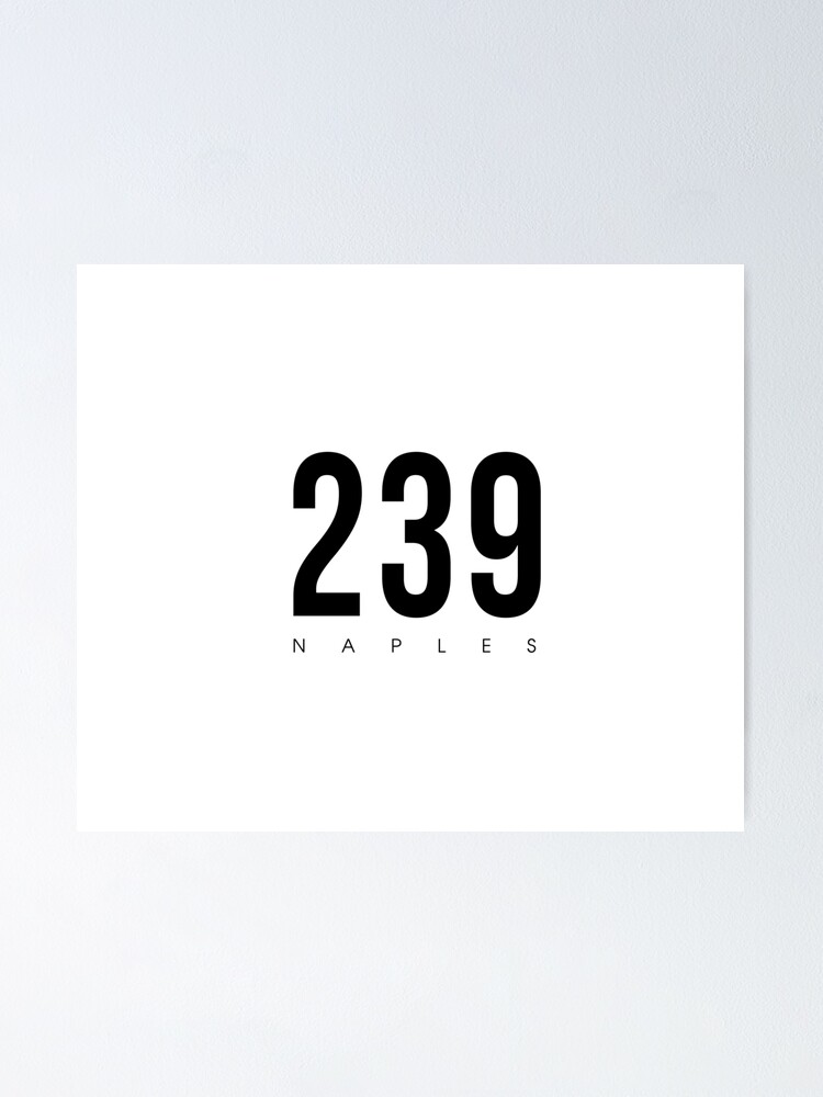 Naples, FL - 239 Area Code design" Poster for Sale by