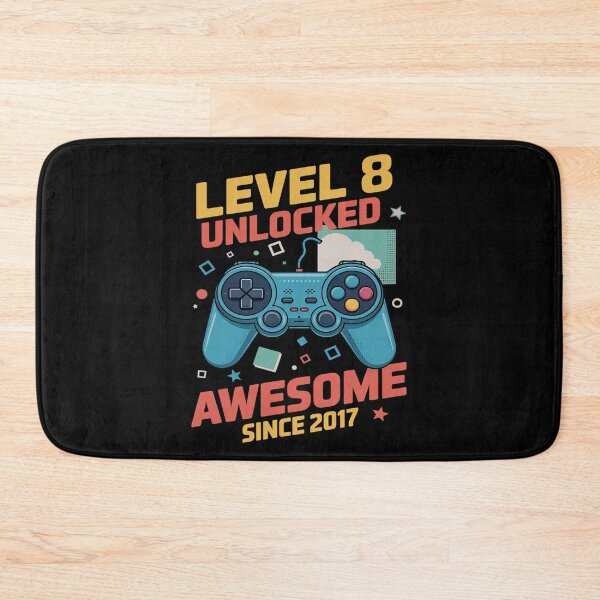 Item preview, Kids Level 8 Unlocked 8th Birthday 8 Year Old Boy Gaming  designed and sold by FadeOfThrone.