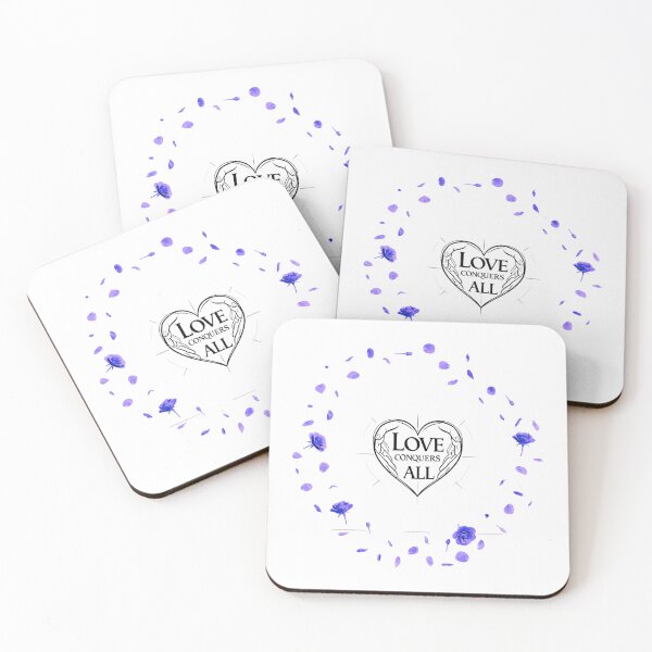 Item preview, Love Conquers All emotional message designed and sold by SloganSauce.