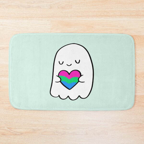 Item preview, Polysexual Love Ghost – Valentine Pride Illustration designed and sold by Cannaxes Studio.