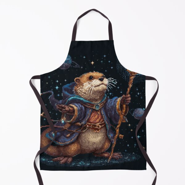 Item preview, Otter Wizard Pixel Art designed and sold by Kaos-Bit.