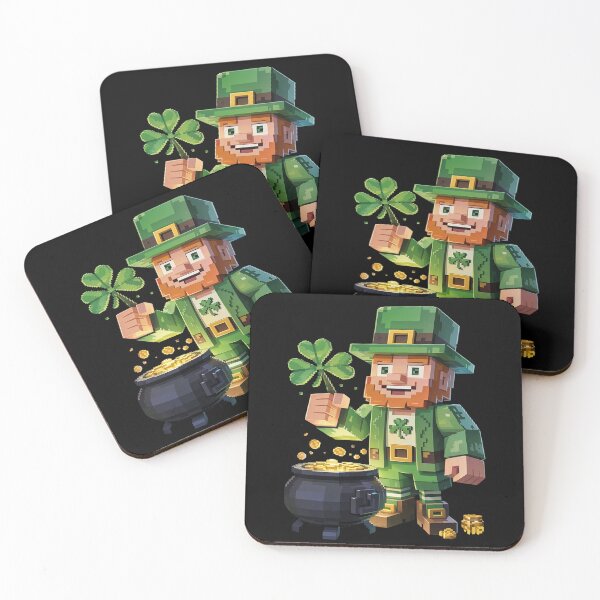 Item preview, Lucky Leprechaun  St Patrick's Day Video Game Pixel  designed and sold by FadeOfThrone.