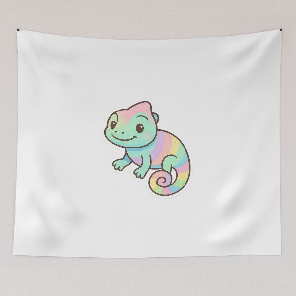 Item preview, Pastel Happy Chameleon Stickers designed and sold by StickMint.