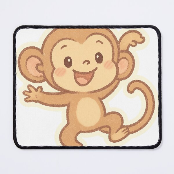 Item preview, Cute Cheerful Monkey Sticker designed and sold by StickMint.