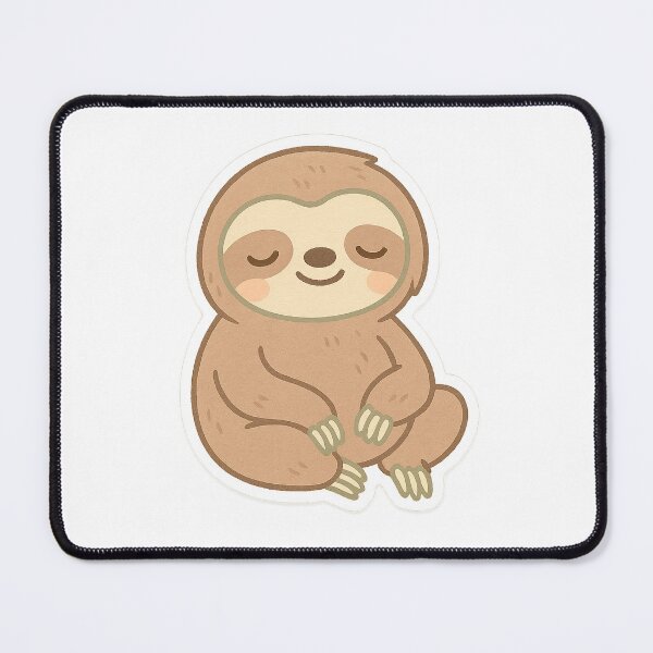 Item preview, Chibi Happy Sloth Sticker designed and sold by StickMint.